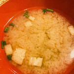 平野屋 - 中華スープではなく味噌汁。