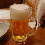 Ginza Soba Dokoro Yoshida - 生ビール中(セットと合わせて２杯いただきました。)