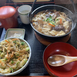 Kanouya - 蕎麦かっけ、ミニかきあげ丼