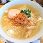 手打ちラーメン 谷家 - 塩しょうがラーメン大盛り