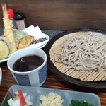 そば処　しんとみの郷 - 天ぷらそば定食(冷)1,080円