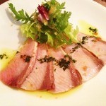 横浜馬車道 旬の肉料理イタリアン オステリア・アウストロ - 2013.1.寒ブリのカルパッチョ