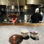 仁修樓 - ◎まん防で二次会行けないので、上岡シェフにゆっくりしていってくたあと言われ、紹興酒を追加。優しいさに感謝❗️