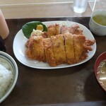 チャンポンハウスたつや - 料理写真:チキンカツ定食500円