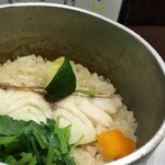 芦屋 銀しゃりや - 柚子をしぼりまぜまぜ