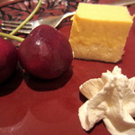 淡路 - アメリカンチェリー+チーズケーキ。