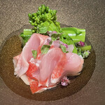 ろっかん - 金目鯛と菜の花の冷菜