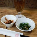 生ビール（小）＋お通し