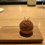 マンサルヴァ - 一番好きな、金柑とフォワグラのアミューズ。