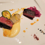 ニシデリア - 黒毛和牛A5イチボの炭火焼