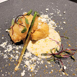 ニシデリア - 北海道産天然鱈/白子の白味噌減圧～湯葉巻きフリット