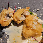 ニシデリア - 北海道産天然鱈/白子の白味噌減圧～湯葉巻きフリット