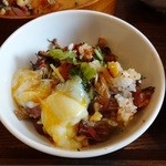 酒嚢飯袋 - 海鮮わっぱめし③温玉