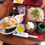まるなお - ざるそばと天丼（普通サイズ）