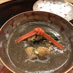 赤坂 菊乃井 - 昼懐石１３３１０円。百合根饅頭。クリーミーな百合根の中には、鶉の丸とフォワグラ。トリュフ餡に一歩も引かない濃厚さで、とーっても美味しかったです（╹◡╹）（╹◡╹）