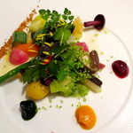 レストラン・モリエール - 冬野菜の取り合わせ 生ハムとハーブの香り トリフを散らして