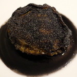 レストラン・モリエール -  函館産活アワビの蒸し焼き セピア色のソース 木の芽のリゾット添え