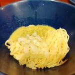 麺処 にぼし香 - ガーリックバターと浅利の和え玉~蒜山ジャージーバター使用~