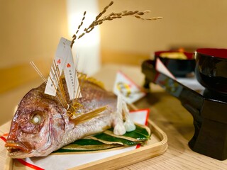 Ryouriya Masago Saryou - 【お食い初め膳】小鯛と落雁