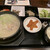 KOREAN DINING 長寿韓酒房 - 「ランチ参鶏湯（半羽）」の『キムチ、ナムル、おでんポックム、サラダ付き』のAセット