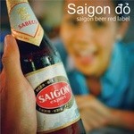 Tiem an HUONG VIET - Bia SAIGON DO (saigon beer red label)