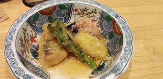 Shunsaisengyoichie - サワラお野菜揚げの八方あん(美味しい)
