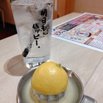 Taishuu Kushi Yokochou Tecchan - 生絞りレモンサワー
