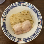 ラーメン而今 - 濃厚鶏白湯つけ麺(濃厚醤油) 950円 (冷盛)