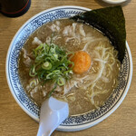 Marugenramen - 丸源餃子セット 979円 (肉そば、丸源餃子(3個)、ごはん(小))