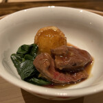 温石 - 11.馬鈴薯餅　真鴨の治部煮