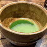 温石 - 杉山大将が自ら薄茶を立てて頂きました♪