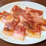 焼肉冷麺やまなか家 - 国産牛カルビ(タレ)