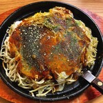 Okonomiyaki Kishin - そば肉玉 たまごW