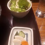 Tempura Kappou Tasaki - サラダ、漬物