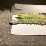 天ぷら成 - アスパラ　あま！うま！