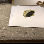 天ぷら成 - 鮑のウロ