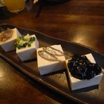 菜酒家FU-KU - 島豆腐四種盛り