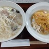 中華げんこつ - 半塩ラーメン＋半天津丼