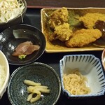 雑草庵　安芸 - アジフライ定食