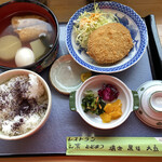 レストラン横倉 - 横倉セット(炊き込みご飯、おでん、コロッケ)