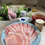 だし屋 おわん - 料理写真:出し汁豚しゃぶセット