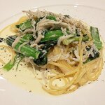Ristorante La Soglia - 二宮のシラスと小松菜のスパゲッティ（2022.1）