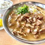 中華そば 田村 - 肉入り(バラ肉)大 めし小