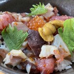Muten Kurazushi - 海鮮丼ランチ茶碗蒸し選択580円税込