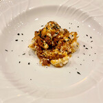 f - 10皿目はダダミとトマトとトンノのボロネーゼです　もう訳がわからないｗ