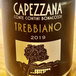 f - 3本目はカペッツァーナ・トレッビアーノ 2019　樽熟感があって甘いのに爽やかな酸味があります