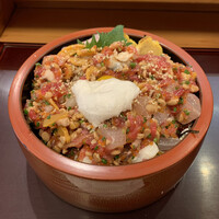 江戸前 寿し政 別館 - 納豆まぶし・とび子入り・うずら玉子（1,260円）2021.4