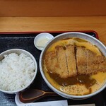 百樹屋 - クリーミーカレーうどんにとんかつ単品をトッピング