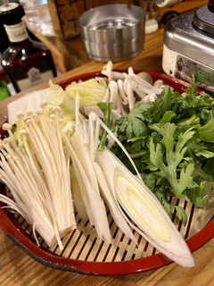 Tachigui Shabushabu Horumon Yaki Akahoshi - セットの野菜