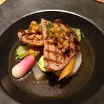 ラフィーカ - ランチコースB　メイン料理　寒ブリと野菜